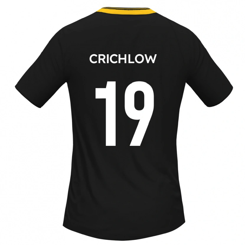 Danxen Women Kane Crichlow #19 Black Yellow Away Jersey 2025/26 T-Shirt