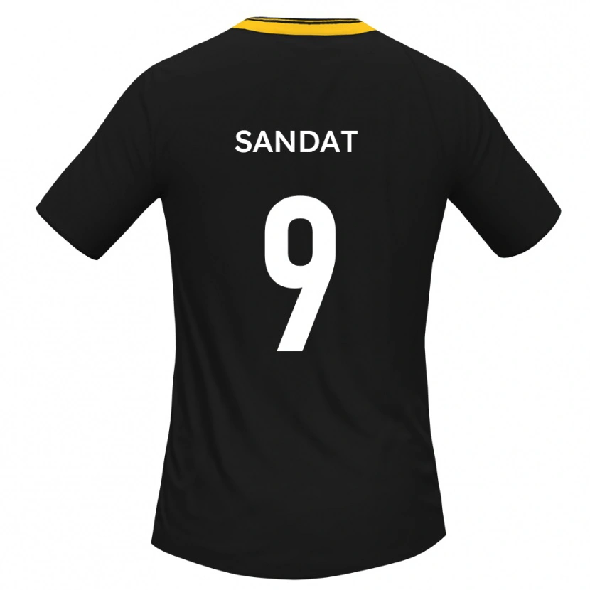 Danxen Women Henry Sandat #9 Black Yellow Away Jersey 2025/26 T-Shirt