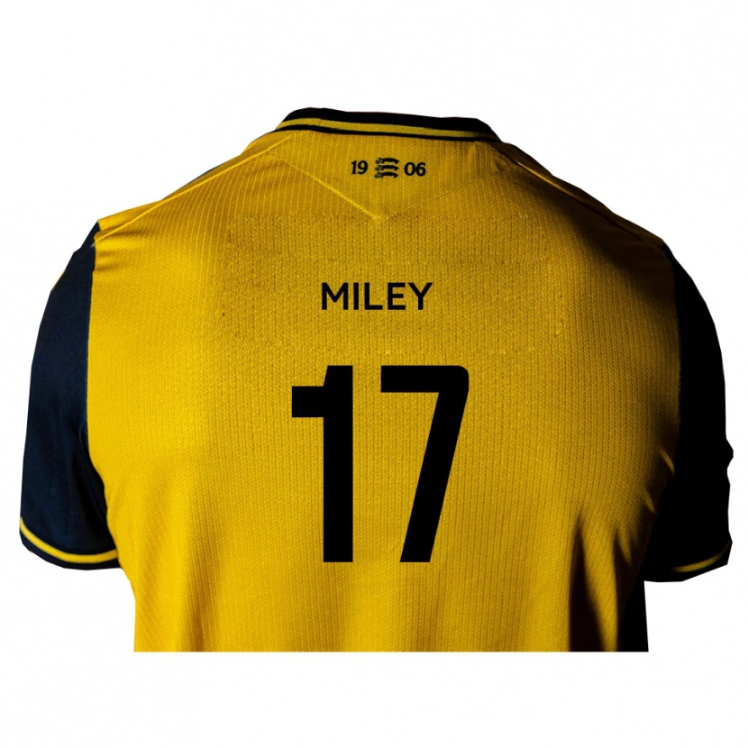 Danxen Women Cav Miley #17 Yellow Black Away Jersey 2025/26 T-Shirt