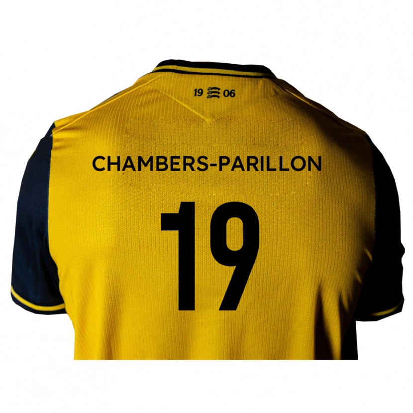 Danxen Women Leon Chambers-Parillon #19 Yellow Black Away Jersey 2025/26 T-Shirt