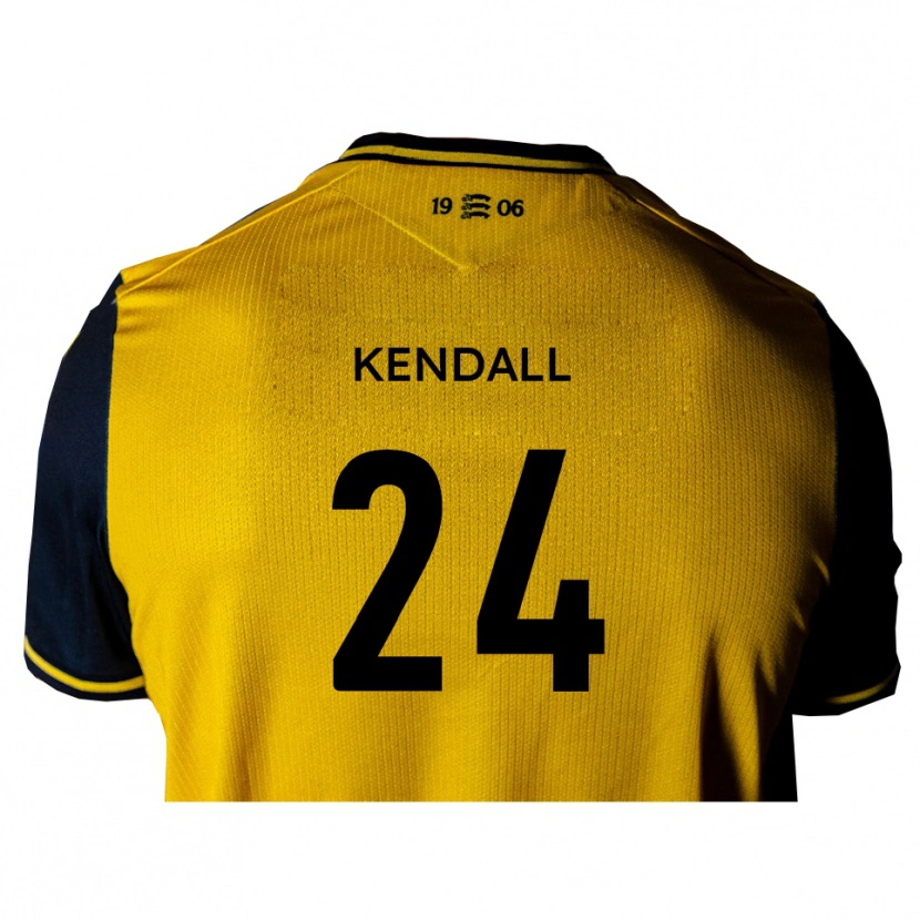 Danxen Women Charley Kendall #24 Yellow Black Away Jersey 2025/26 T-Shirt