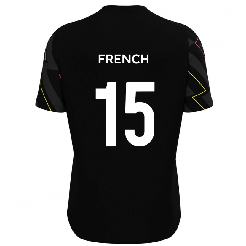 Danxen Women Tyler French #15 Black Gray Away Jersey 2025/26 T-Shirt