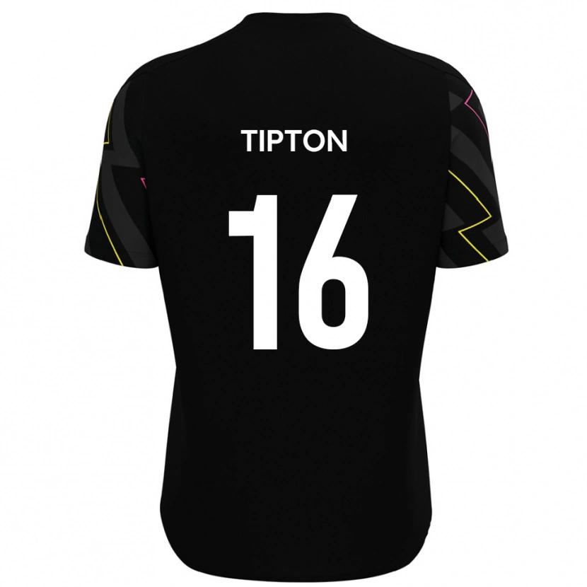 Danxen Women Ollie Tipton #16 Black Gray Away Jersey 2025/26 T-Shirt