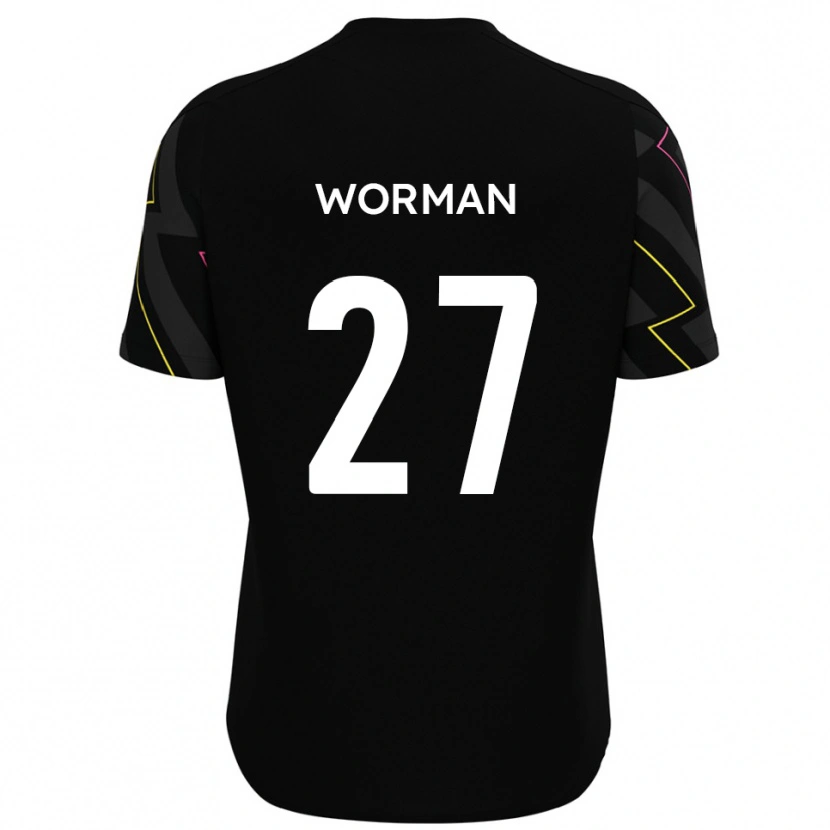 Danxen Women Ben Worman #27 Black Gray Away Jersey 2025/26 T-Shirt