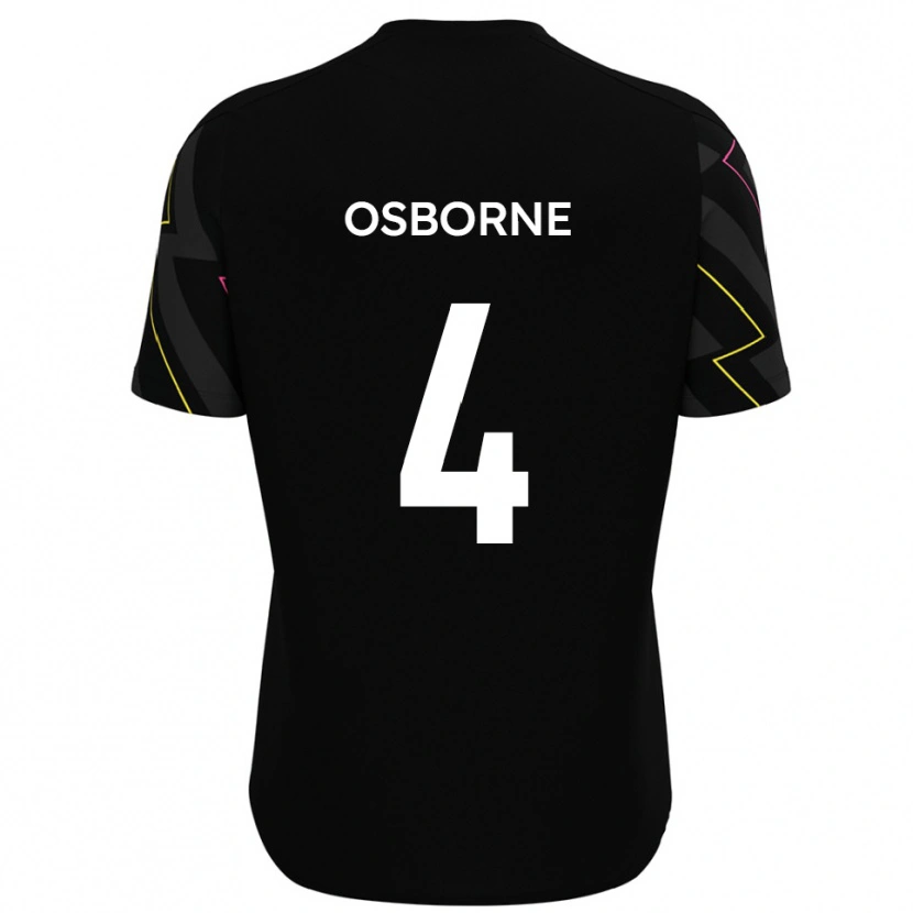 Danxen Women Jamey Osborne #4 Black Gray Away Jersey 2025/26 T-Shirt