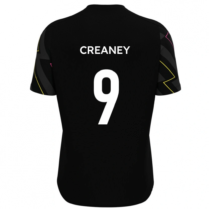 Danxen Women Dan Creaney #9 Black Gray Away Jersey 2025/26 T-Shirt