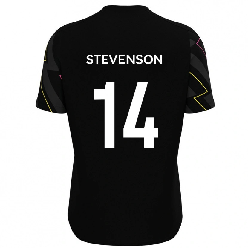 Danxen Women Bradley Stevenson #14 Black Gray Away Jersey 2025/26 T-Shirt