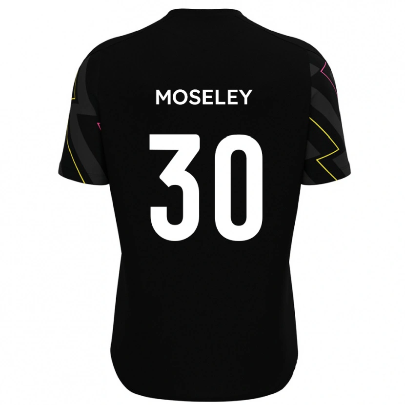 Danxen Women Kyle Moseley #30 Black Gray Away Jersey 2025/26 T-Shirt