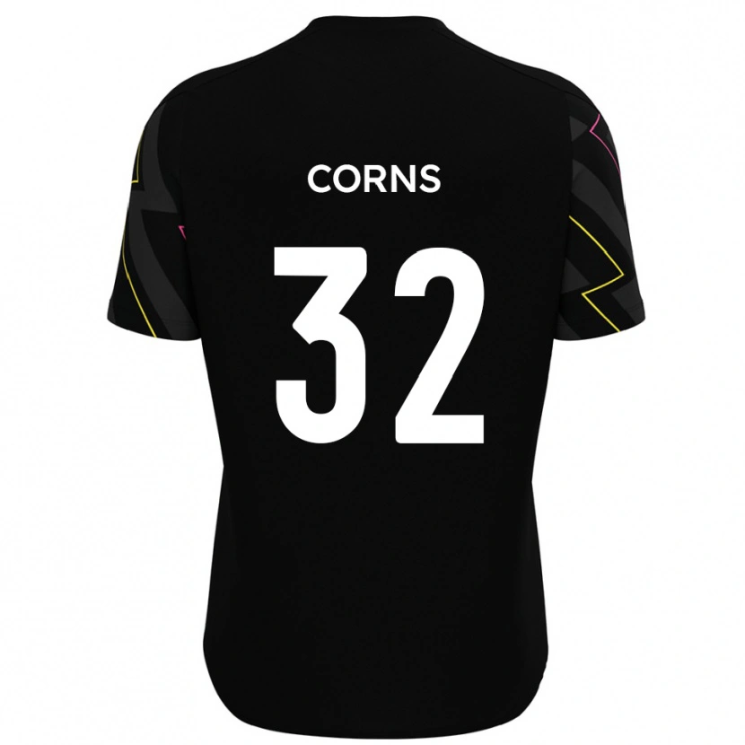 Danxen Women Billy Corns #32 Black Gray Away Jersey 2025/26 T-Shirt