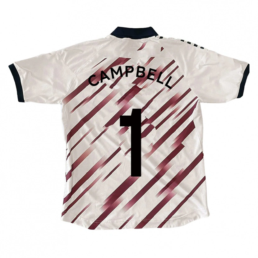 Danxen Women Maison Campbell #1 White Red Away Jersey 2025/26 T-Shirt