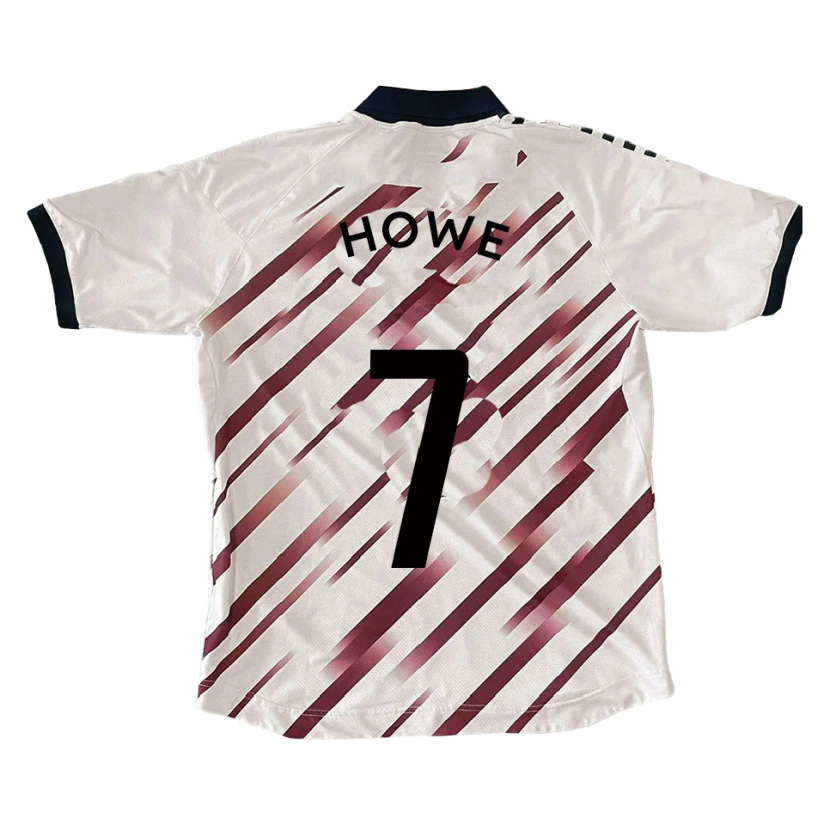 Danxen Women Declan Howe #7 White Red Away Jersey 2025/26 T-Shirt