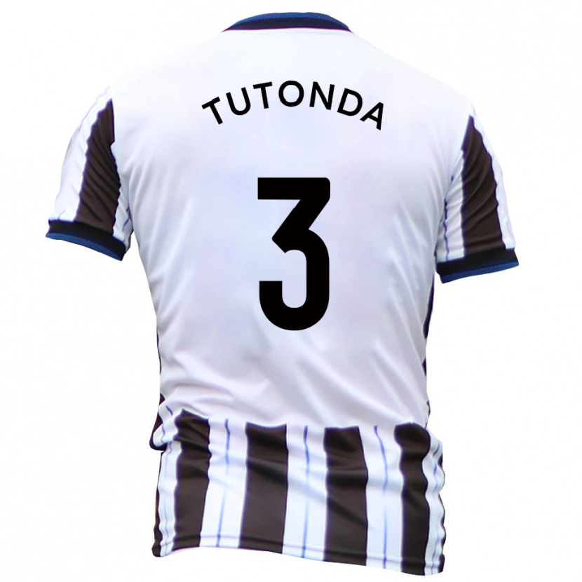 Danxen Women David Tutonda #3 White Black Away Jersey 2025/26 T-Shirt