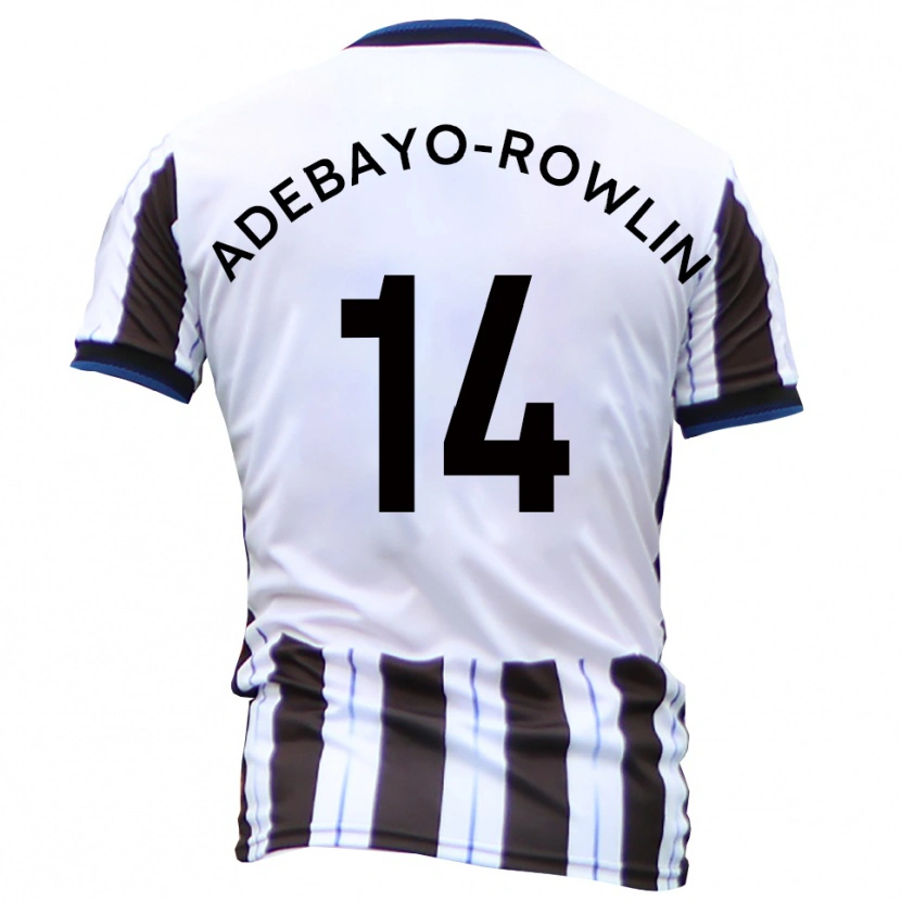 Danxen Women Tobi Adebayo-Rowling #14 White Black Away Jersey 2025/26 T-Shirt