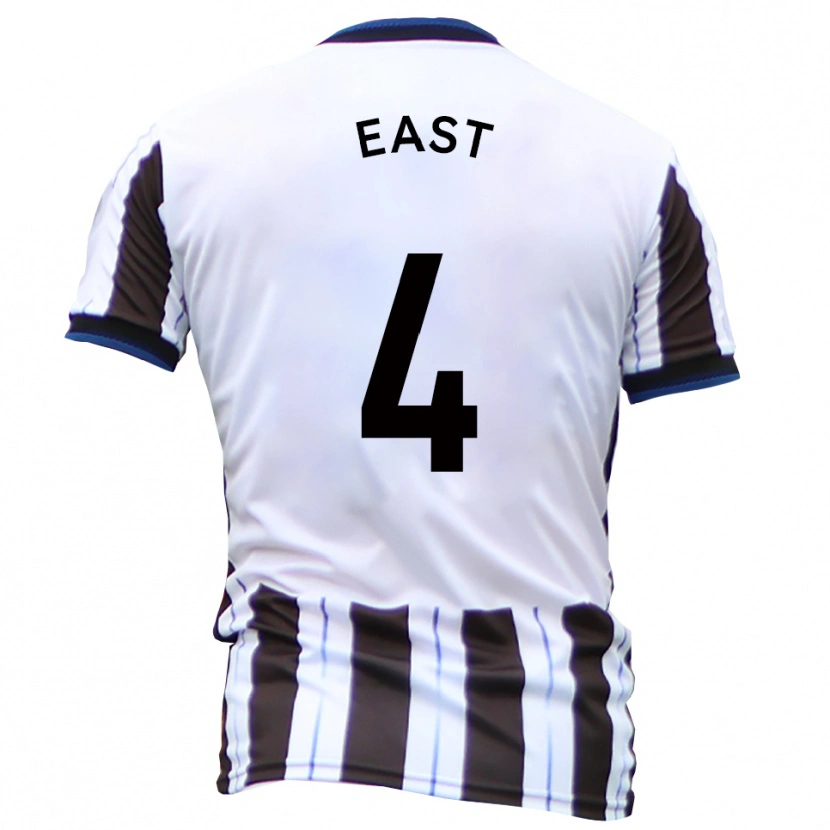 Danxen Women Ryan East #4 White Black Away Jersey 2025/26 T-Shirt