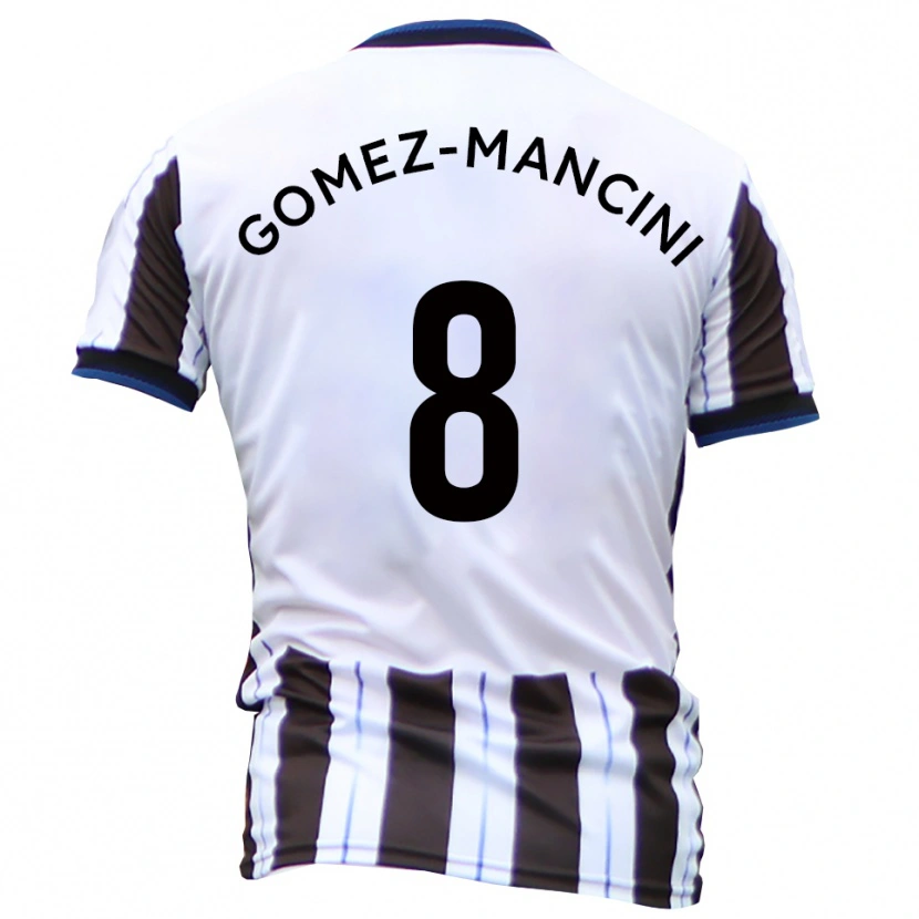 Danxen Women Anthony Gomez-Mancini #8 White Black Away Jersey 2025/26 T-Shirt