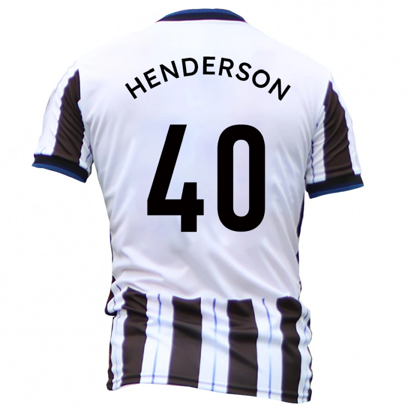 Danxen Women Ian Henderson #40 White Black Away Jersey 2025/26 T-Shirt