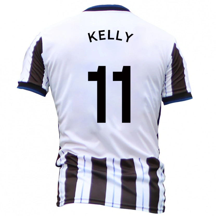 Danxen Women Oscar Kelly #11 White Black Away Jersey 2025/26 T-Shirt