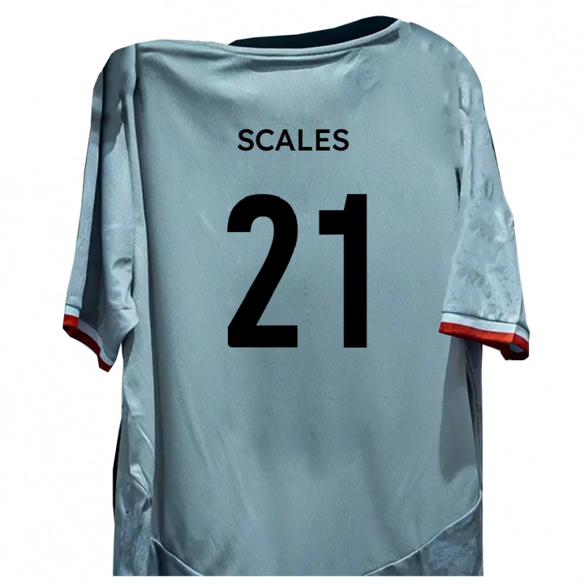 Danxen Women Alfie Scales #21 White Black Away Jersey 2025/26 T-Shirt