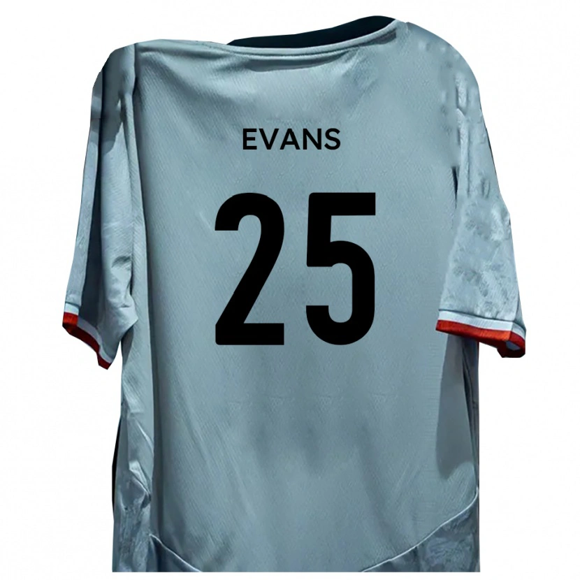 Danxen Women Andy Evans #25 White Black Away Jersey 2025/26 T-Shirt