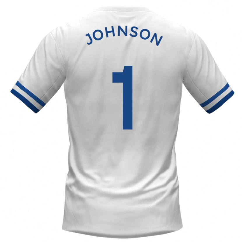 Danxen Women Sam Johnson #1 White Blue Away Jersey 2025/26 T-Shirt