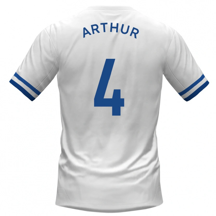 Danxen Women Festus Arthur #4 White Blue Away Jersey 2025/26 T-Shirt