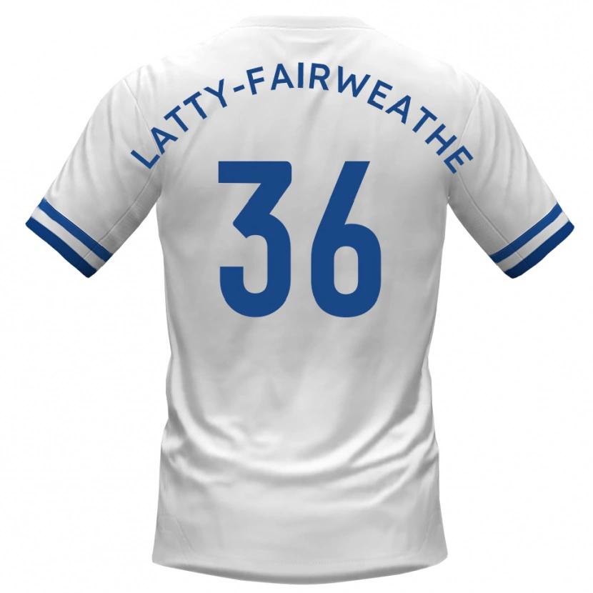 Danxen Women Thierry Latty-Fairweather #36 White Blue Away Jersey 2025/26 T-Shirt