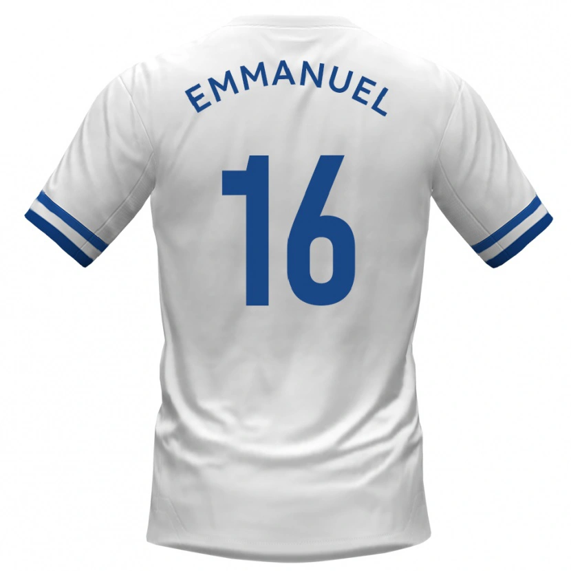 Danxen Women Josh Emmanuel #16 White Blue Away Jersey 2025/26 T-Shirt