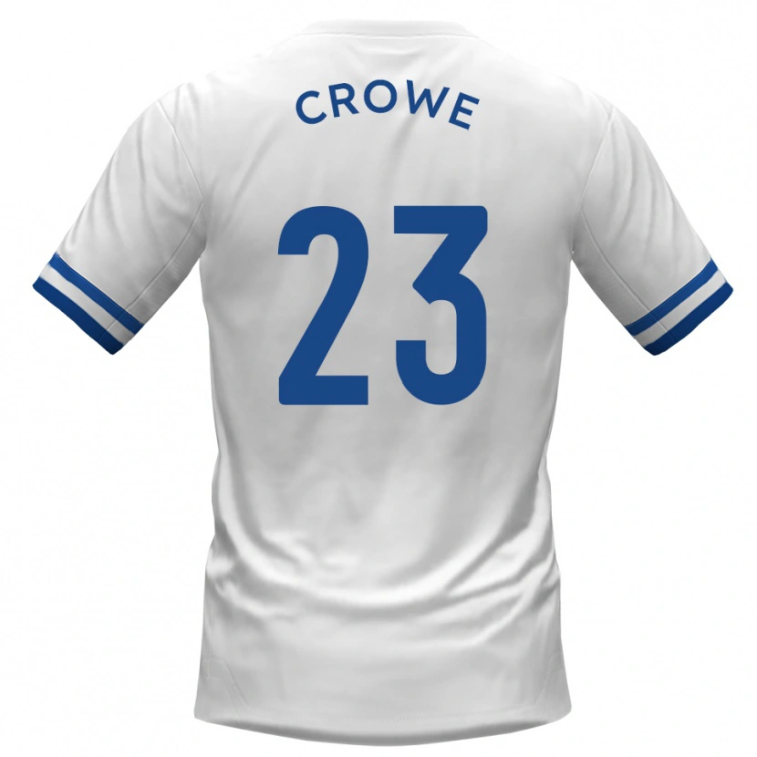 Danxen Women Dylan Crowe #23 White Blue Away Jersey 2025/26 T-Shirt
