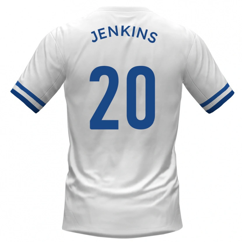 Danxen Women Jack Jenkins #20 White Blue Away Jersey 2025/26 T-Shirt