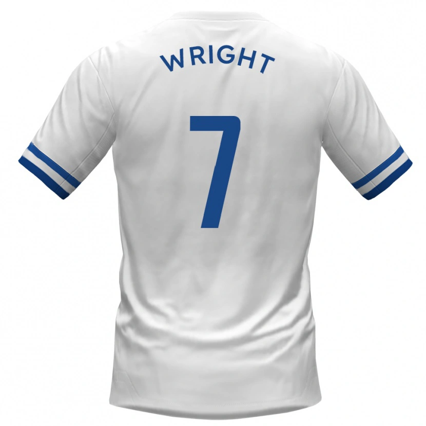 Danxen Women Max Wright #7 White Blue Away Jersey 2025/26 T-Shirt