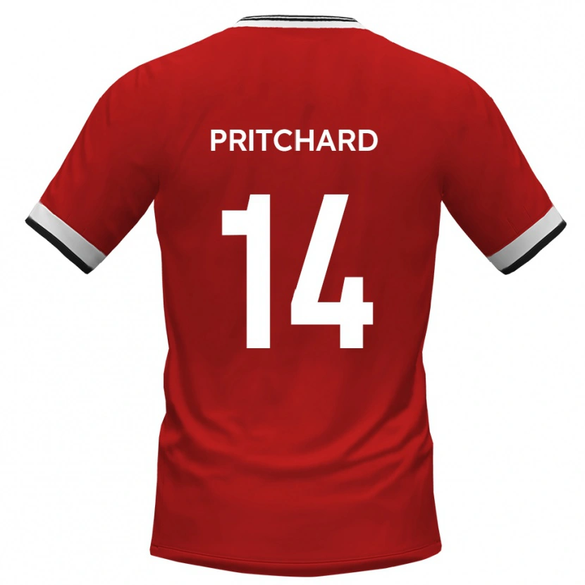 Danxen Women Harry Pritchard #14 White Black Away Jersey 2025/26 T-Shirt