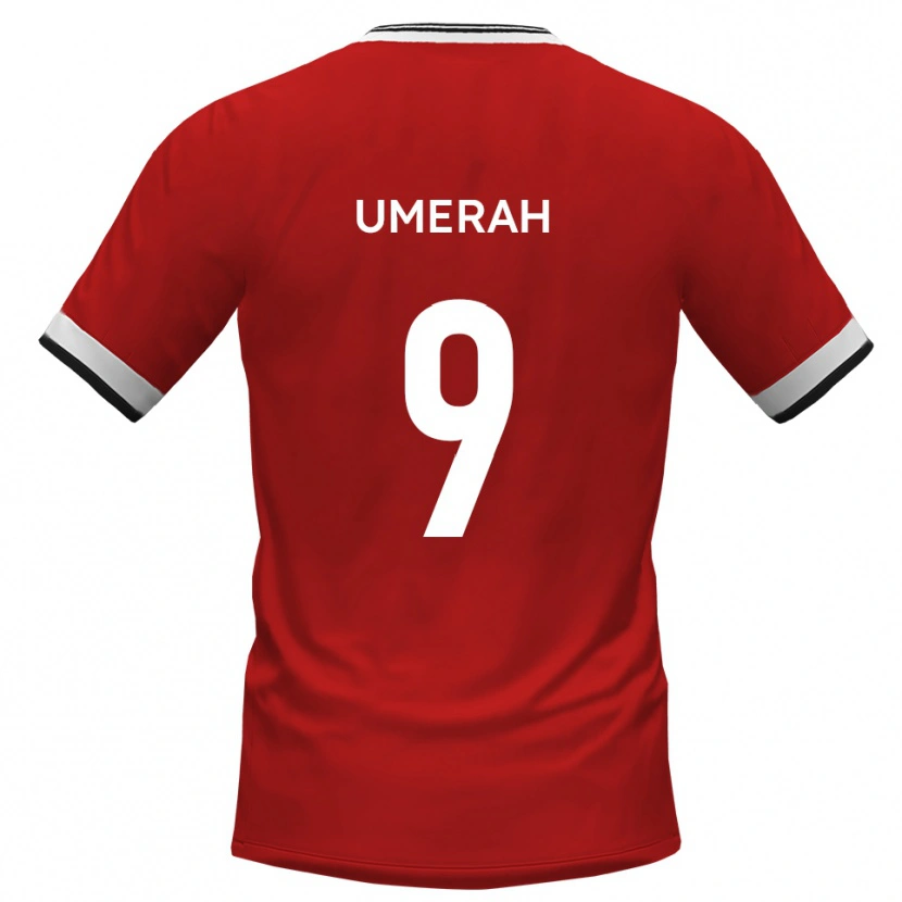 Danxen Women Josh Umerah #9 White Black Away Jersey 2025/26 T-Shirt