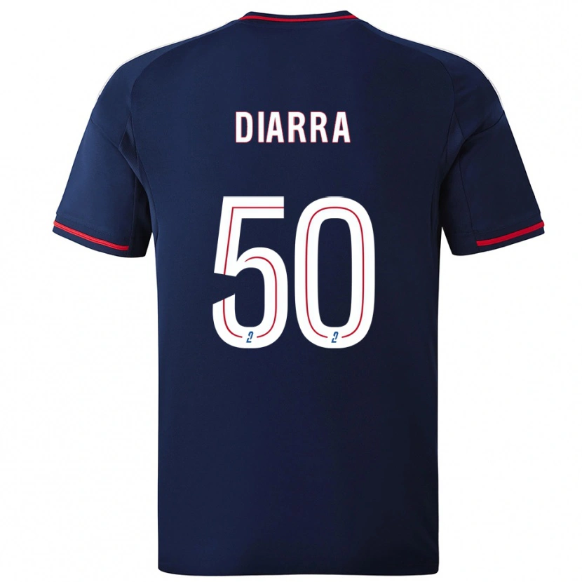 Danxen Women Lassine Diarra #50 Navy Red Away Jersey 2025/26 T-Shirt