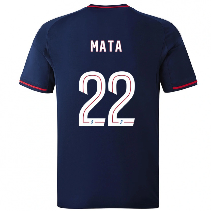 Danxen Women Clinton Mata #22 Navy Red Away Jersey 2025/26 T-Shirt