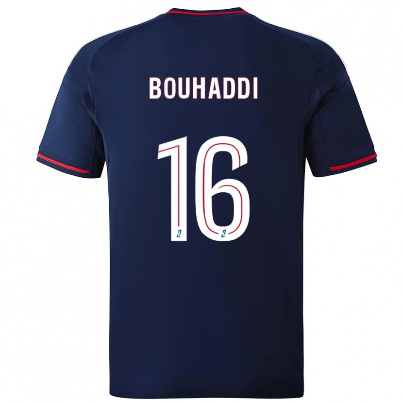 Danxen Women Sarah Bouhaddi #16 Navy Red Away Jersey 2025/26 T-Shirt