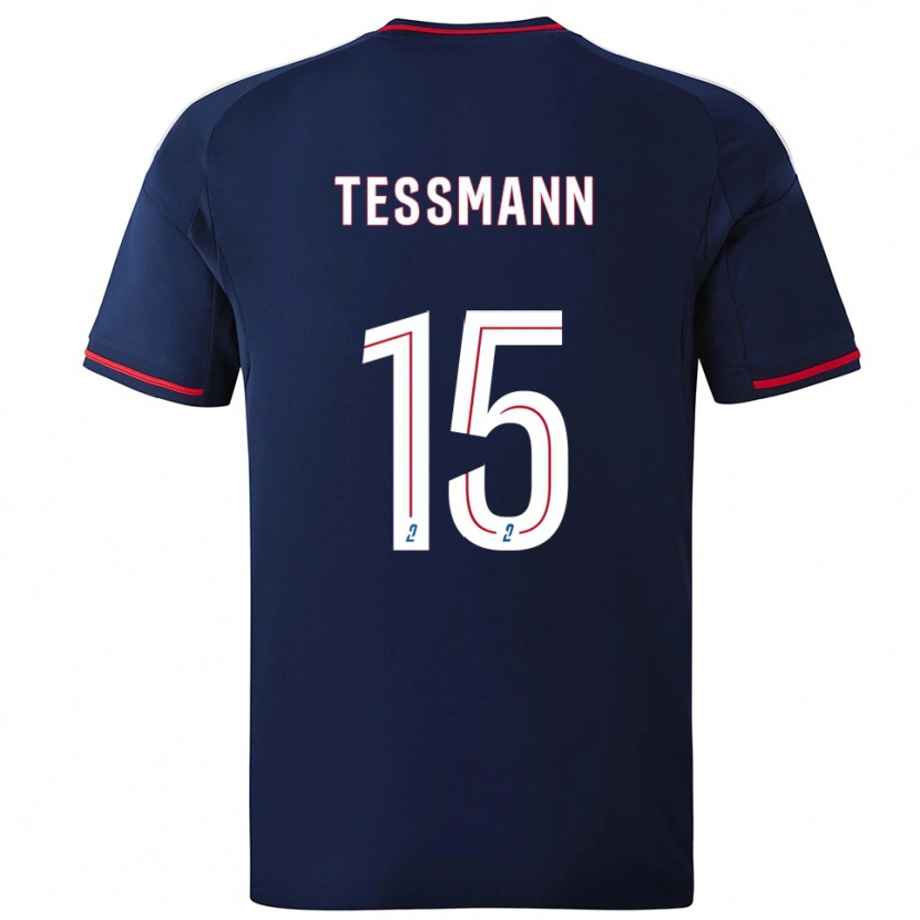Danxen Women Tanner Tessmann #15 Navy Red Away Jersey 2025/26 T-Shirt