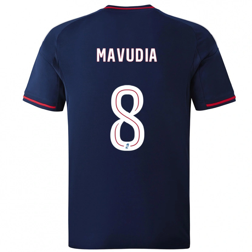 Danxen Women Billy-Paul Mavudia #8 Navy Red Away Jersey 2025/26 T-Shirt