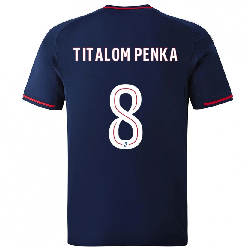 Danxen Women Edwin Titalom Penka #8 Navy Red Away Jersey 2025/26 T-Shirt