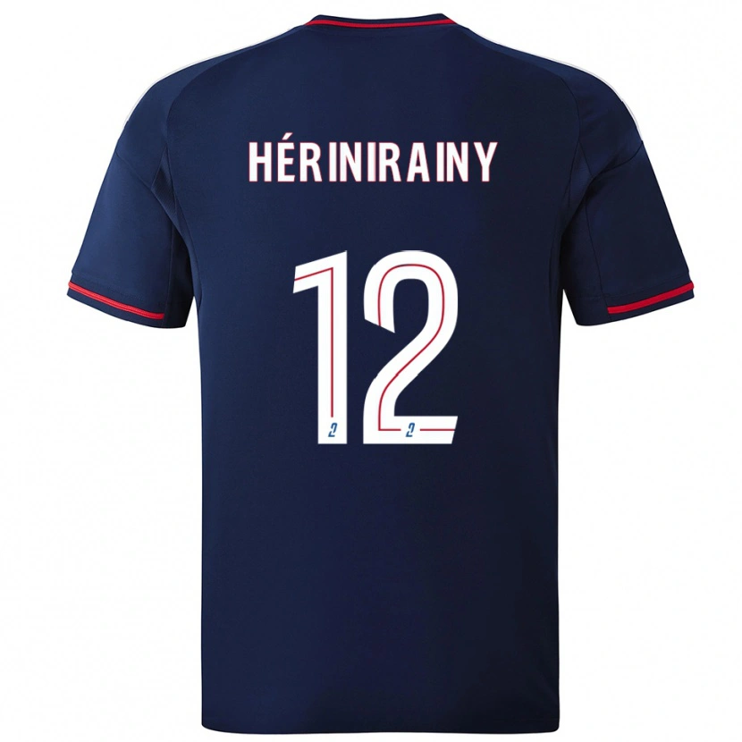 Danxen Women Mark Hérinirainy #12 Navy Red Away Jersey 2025/26 T-Shirt