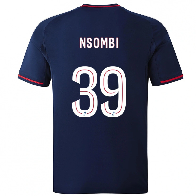 Danxen Women Gael Nsombi #39 Navy Red Away Jersey 2025/26 T-Shirt