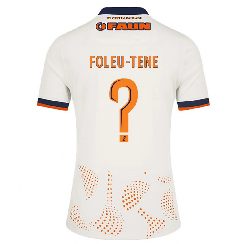 Danxen Women Kévin Foleu-Tene #0 White Orange Away Jersey 2025/26 T-Shirt