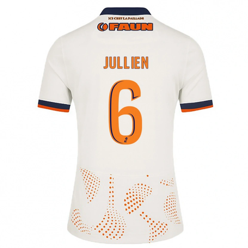Danxen Women Christopher Jullien #6 White Orange Away Jersey 2025/26 T-Shirt