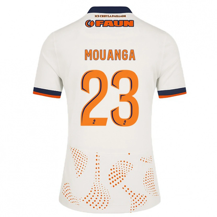 Danxen Women Yaël Mouanga #23 White Orange Away Jersey 2025/26 T-Shirt