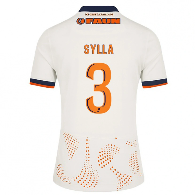 Danxen Women Issiaga Sylla #3 White Orange Away Jersey 2025/26 T-Shirt