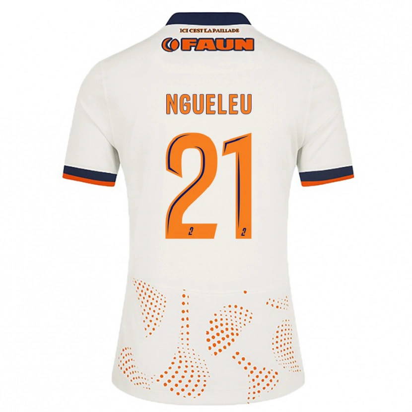 Danxen Women Nina Ngueleu #21 White Orange Away Jersey 2025/26 T-Shirt
