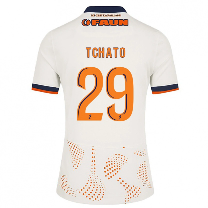 Danxen Women Enzo Tchato #29 White Orange Away Jersey 2025/26 T-Shirt