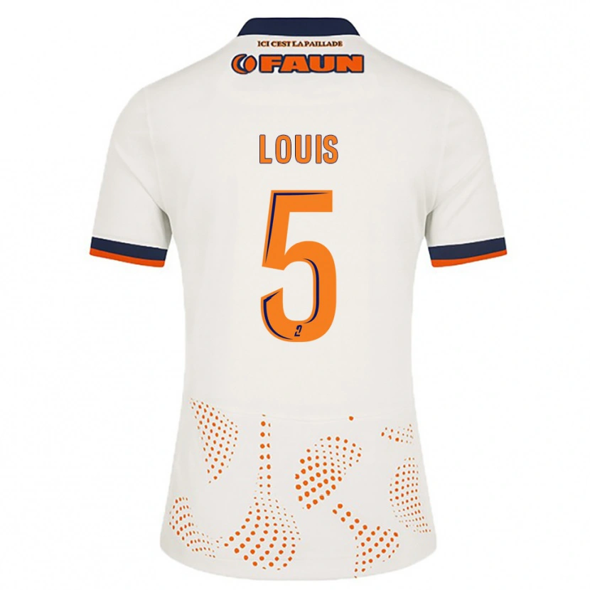 Danxen Women Kethna Louis #5 White Orange Away Jersey 2025/26 T-Shirt