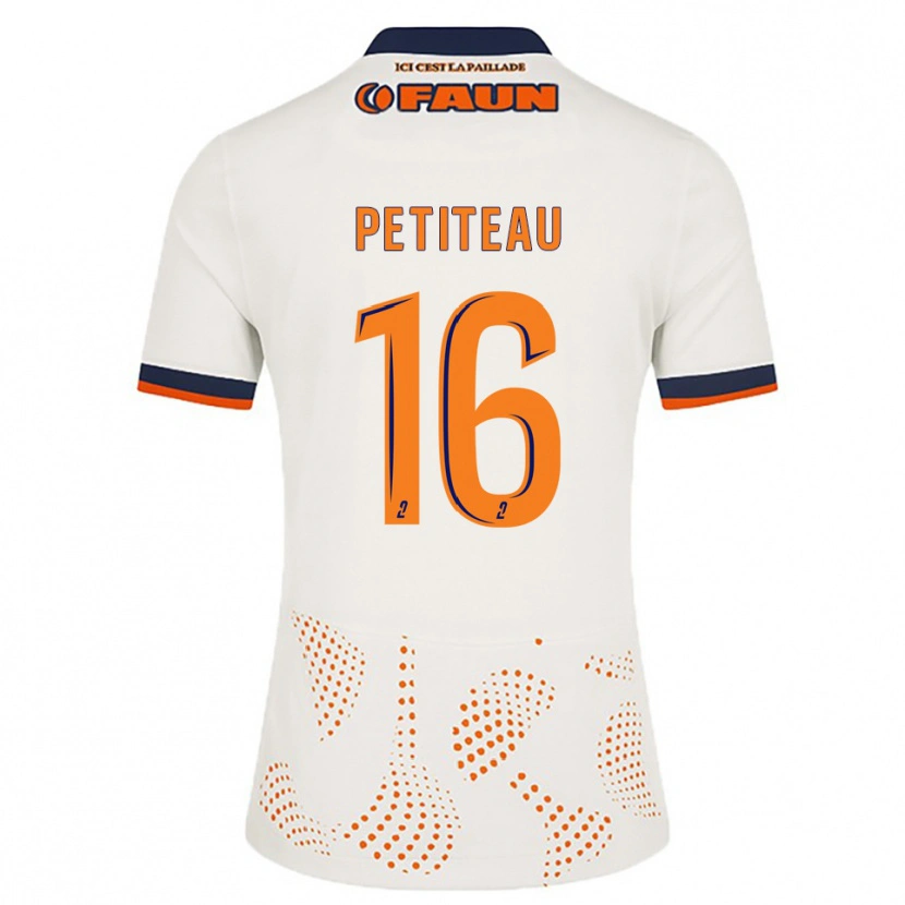 Danxen Women Marie Petiteau #16 White Orange Away Jersey 2025/26 T-Shirt