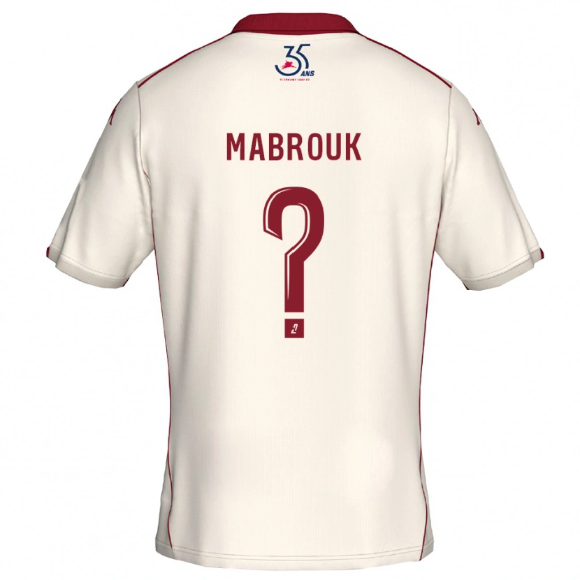 Danxen Women Adam Mabrouk #0 White Burgundy Away Jersey 2025/26 T-Shirt