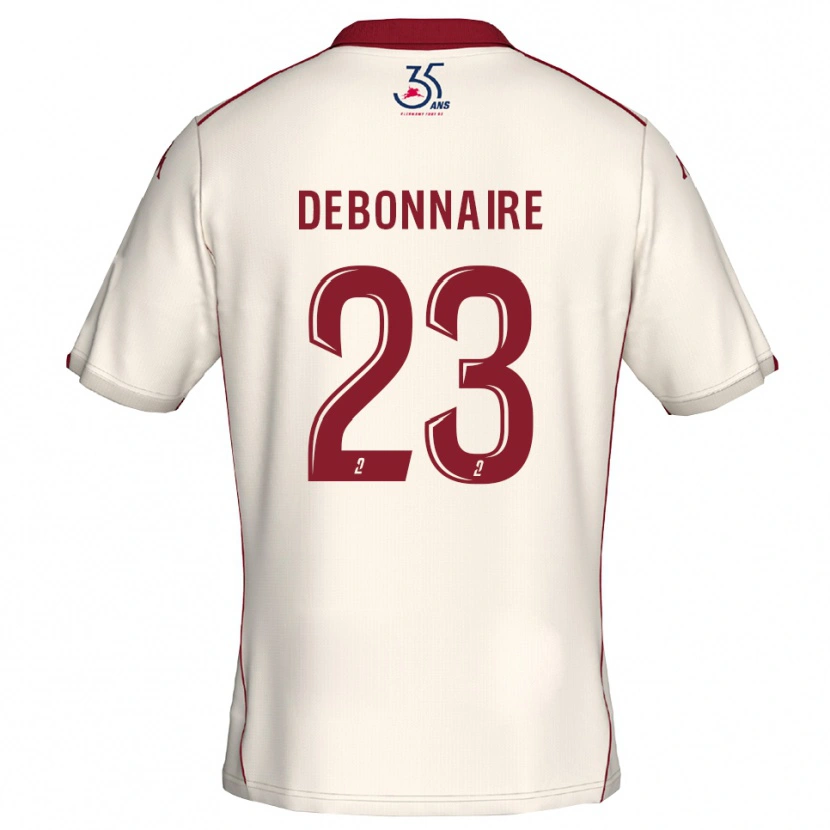 Danxen Women Jalane Debonnaire #23 White Burgundy Away Jersey 2025/26 T-Shirt